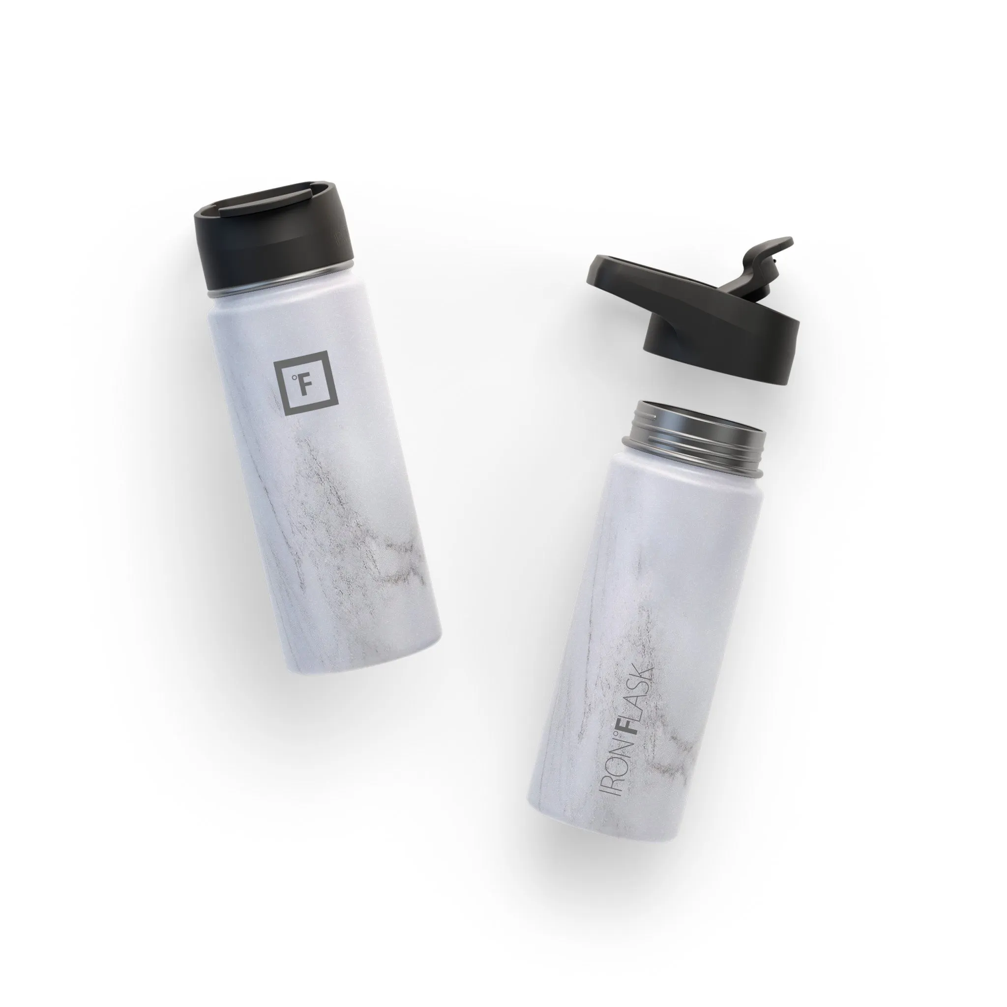18 Oz Wide Mouth Water Bottle with Spout Lid